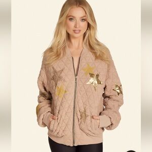 NEW ARLETTE GOLD CRYSTAL MULTI STARS JACKET